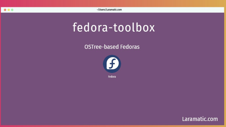 Toolbox fedora 34