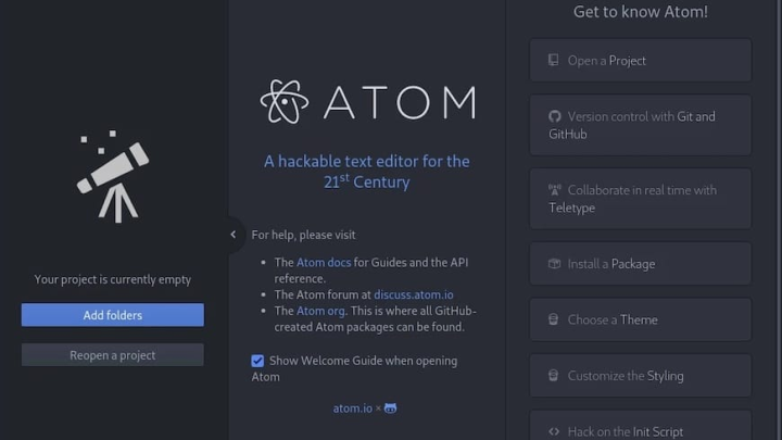 Install Atom Text Editor On Ubuntu 20.04