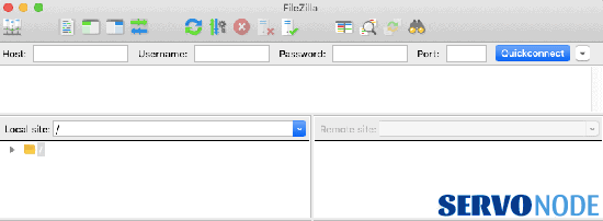 open filezilla