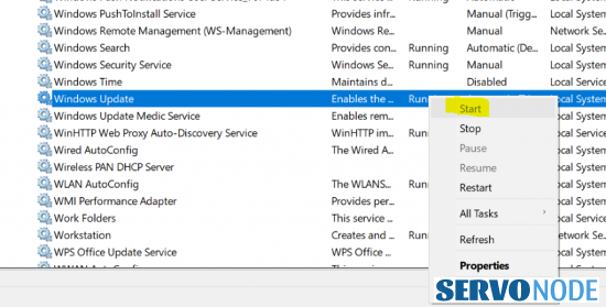 How To Fix Error Code 0x8007001f Windows Update Error › Servo Node 7477