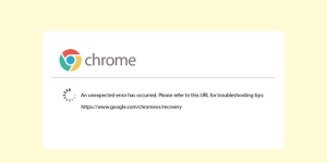 chromeos: an unexpected error has occurred